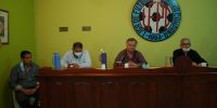 Dirigentes y funcionarios de Paraná Campaña se reunieron para concretar el regreso del fútbol