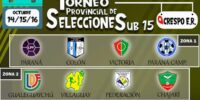 Torneo de Selecciones Sub-15 en Crespo