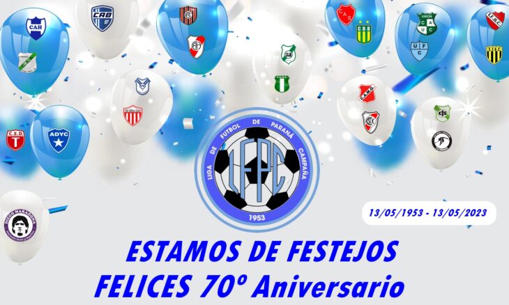 La Liga de Futbol de Paraná Campaña festeja sus 70º Aniversario