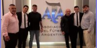 Bruno Bianqueri y Maximiliano Clauss firmaron sus contratos en la Asociación del Futbol Argentino
