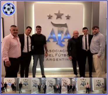 Bruno Bianqueri y Maximiliano Clauss firmaron sus contratos en la Asociación del Futbol Argentino